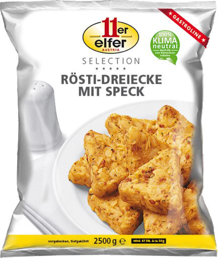 Triangoli di rosti allo speck Mediterranea Surgelati Teramo Abruzzo